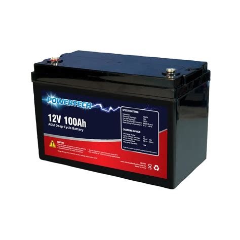12V 100Ah AGM Deep Cycle Battery V2 .
